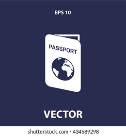 passport icon. passport sign