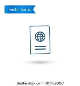 passport. passport icon. sign design. Vector EPS 10.
