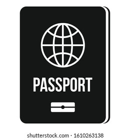 Passport icon. Simple illustration of passport vector icon for web design isolated on white background