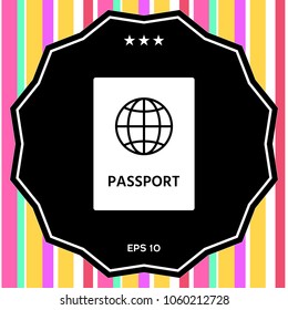 Passport icon. symbol