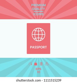 Passport icon. symbol