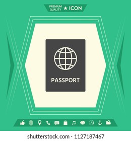 Passport icon. symbol