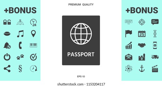 Passport icon. symbol