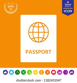 Passport icon. symbol