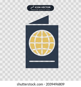 passport icon symbol template for graphic and web design collection logo vector illustration