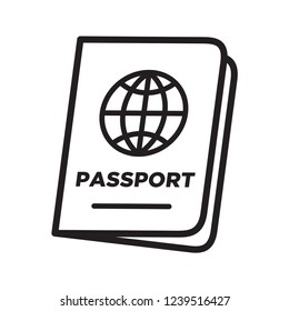 Passport Icon Trendy Flat Design Stock Vector (Royalty Free) 1239516427 ...
