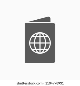 passport icon, passport vector