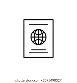 passport icon vector design concept