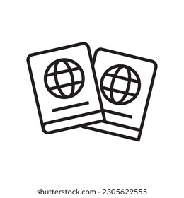 passport icon vector design illustration