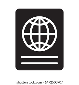 passport icon vector design template
