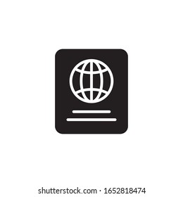 Passport icon vector design template