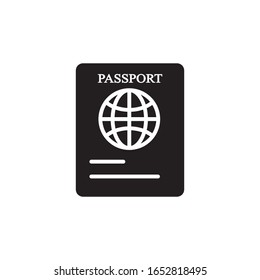 Design-Vorlage für Vektorillustrationen mit Passport-Symbolen