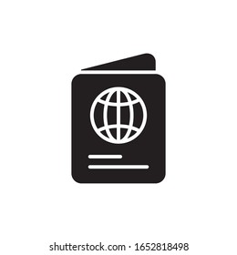 Passport icon vector design template