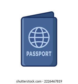 plantilla de diseño de vectores de iconos de pasaportes en fondo blanco