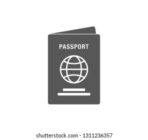 Passport icon.  Vector passport illustration.