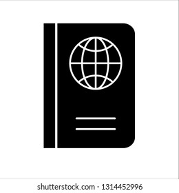 Passport icon. Vector illustration.