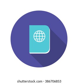passport icon. vector illustration
