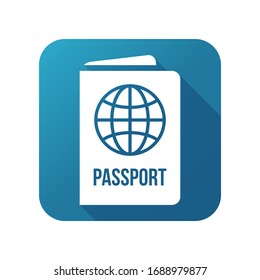 Passport-Icon Vektorillustration Illustration, Passport-Buch-Symbol