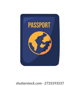 Passport icon, passport vector illustration, passport clip art, passport document icon for international travel identification, isolated on white background