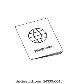 passport icon vector illustration design