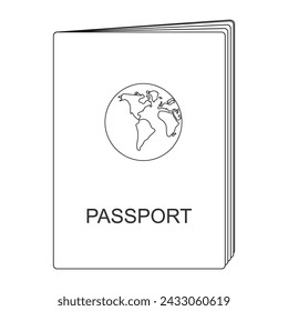 passport icon vector illustration design