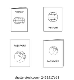 passport icon vector illustration design