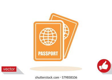 passport icon vector illustration EPS 10.