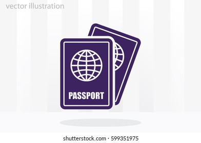 passport icon vector illustration EPS 10.