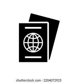 Passport Icon. Vector. Illustration. Isolate on white background.