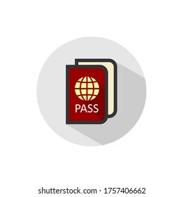 passport icon vector illustration symbol