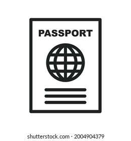 Passport icon vector image. Can also be used for Physical Fitness. Suitable for mobile apps, web apps and print media.