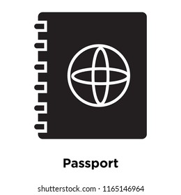 Passport icon vector isolated on white background, Passport transparent sign , vacation symbols