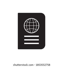 Diseño de la plantilla de logotipo del vector de icono de Passport