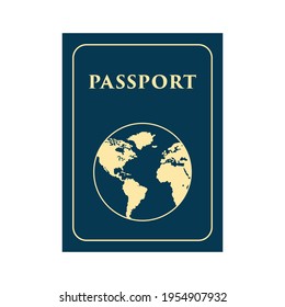 Passport Icon Vector On Trendy Design.