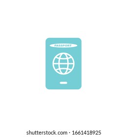 Passsymbol Vektorillustration einzeln für Grafik und Web Design. Farbe für Passsymbol, editierbar auf weißem Hintergrund.