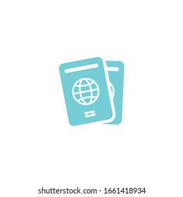 passport icon vector sign isolated for graphic and web design. passport symbol template color editable on white background.
