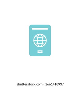 passport icon vector sign isolated for graphic and web design. passport symbol template color editable on white background.