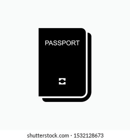 Passport Icon - Vector, Sign and Symbol for Design, Presentation, Website or Apps Elements.,