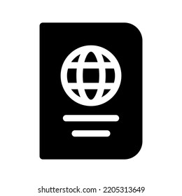 Passport Icon Vector Symbol Design Illustration