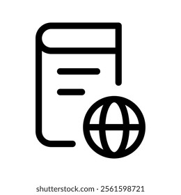 Passport Icon Vector Symbol Design Illustration