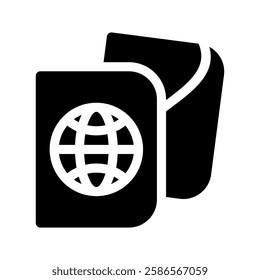 Passport Icon Vector Symbol Design Illustration