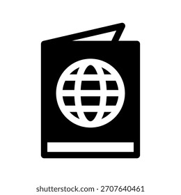 Passport Icon Vector Symbol Design Illustration