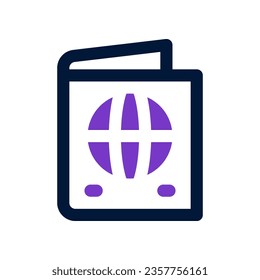 passport icon. vector icon for your website, mobile, presentation, and logo design.