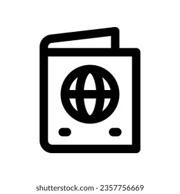 passport icon. vector icon for your website, mobile, presentation, and logo design.