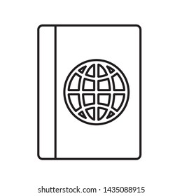 passport id document isolated icon