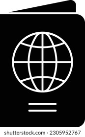 passport id identification identity pass Glyph