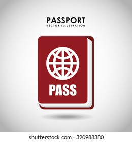 passport identification design, vector illustration eps10 graphic 