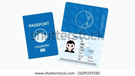 Passport Illustration Isolated Vector Art 