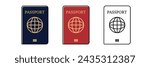 Passport isolated on white background