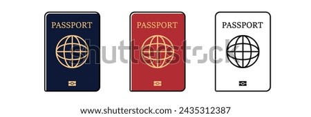 Passport isolated on white background